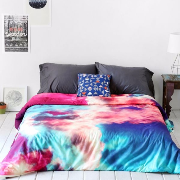 DENY Designs Yin-Yang Painted Cloud Duvet Cover - Picture 1 of 2